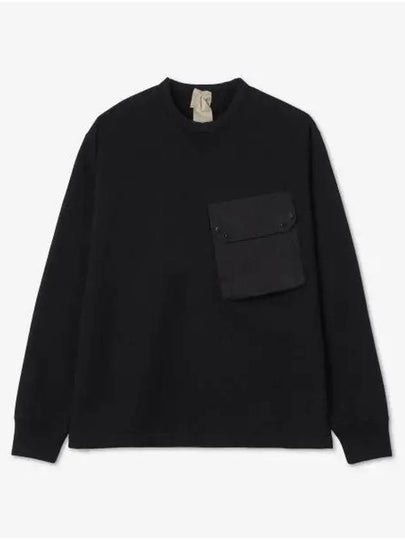 Maxi Pocket Detail Sweatshirt Black - TEN C - BALAAN 2