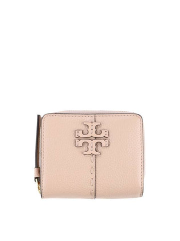 Women's McGraw Bifold Half Wallet Pink - TORY BURCH - BALAAN 1