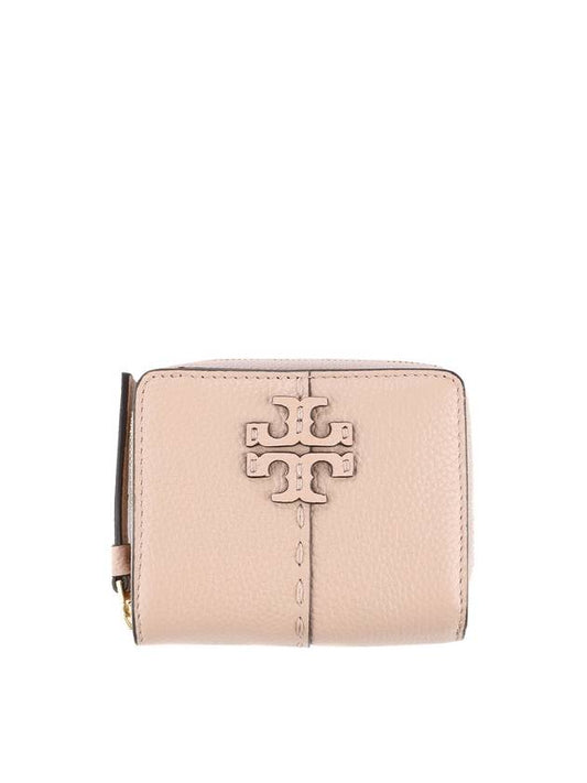 Women's McGraw Bifold Half Wallet Pink - TORY BURCH - BALAAN 1