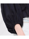 Women's Jessie Puff Sleeve Blouse Black - ISABEL MARANT ETOILE - BALAAN.