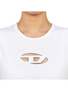 T Angie Peekaboo Logo Short Sleeve T-Shirt White - DIESEL - BALAAN 8