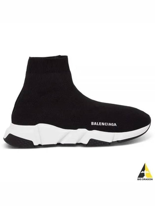 Speed Trainer  High Top Sneakers Black White - BALENCIAGA - BALAAN 2