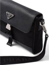 Re-Nylon Saffiano Shoulder Bag Black - PRADA - BALAAN 6