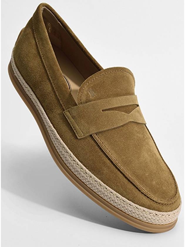 Suede Penny Loafer Brown - TOD'S - BALAAN 3