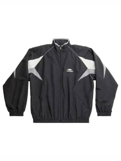 3B Sports Icon Medium Fit Track Jacket Black - BALENCIAGA - BALAAN 2