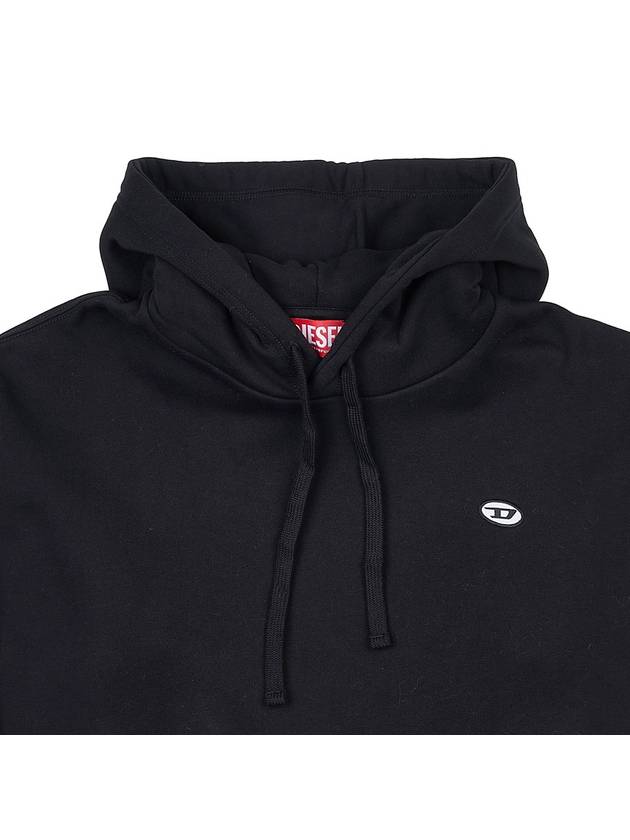 S Rob Doval PJ Oval D Patch Hoodie Black - DIESEL - BALAAN 4