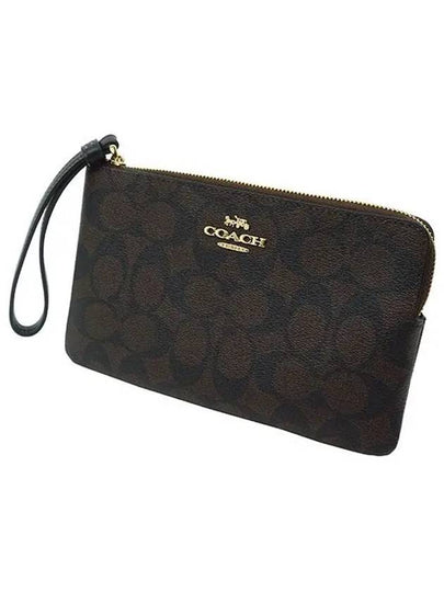 Signature Large Corner Zipper Wristlet CS438 IMAA8 - COACH - BALAAN 2