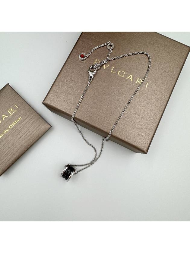 Save The Children Necklace Black Sterling Silver - BVLGARI - BALAAN 6