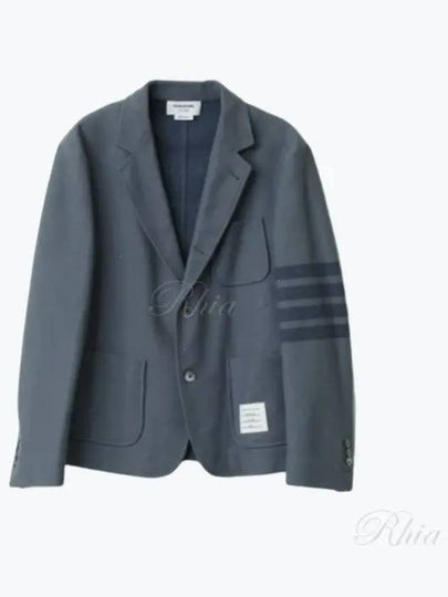 RWB Stripe Detail Tailored Blazer Jacket Blue - THOM BROWNE - BALAAN 2