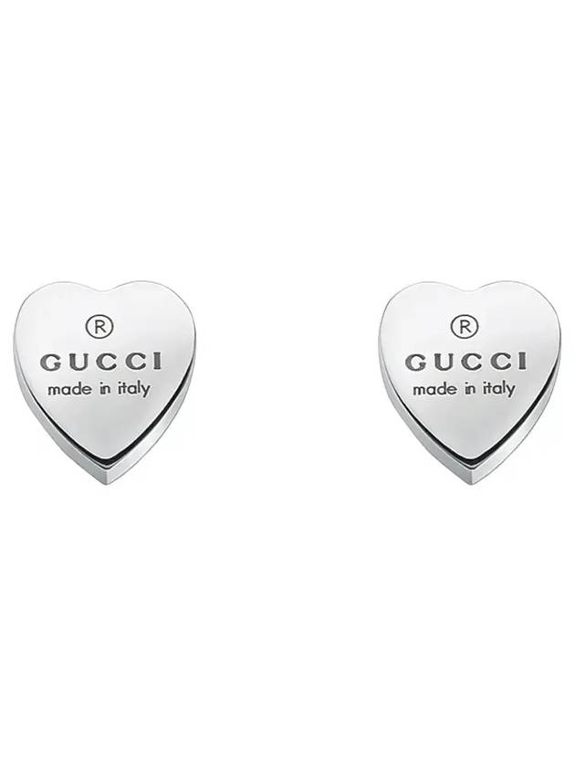 Trademark Heart Earrings YBD223990001 Silver - GUCCI - BALAAN 4