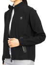 women's brushed zip-up jacket black - HYDROGEN - BALAAN 7