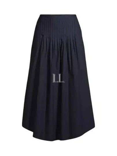 Olympia Midi Pleated Skirt Navy - A.P.C. - BALAAN 2