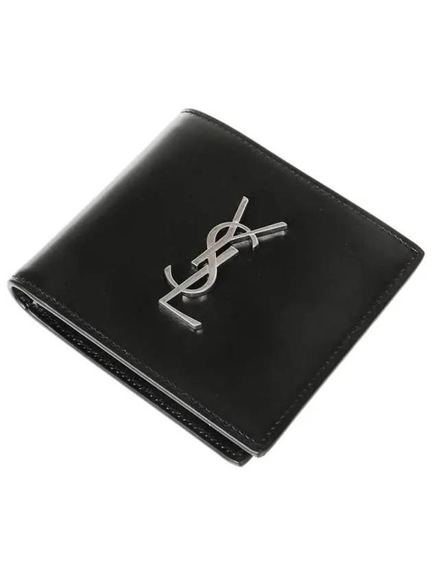 East/West Wallet In Smooth Leather Black - SAINT LAURENT - BALAAN 7