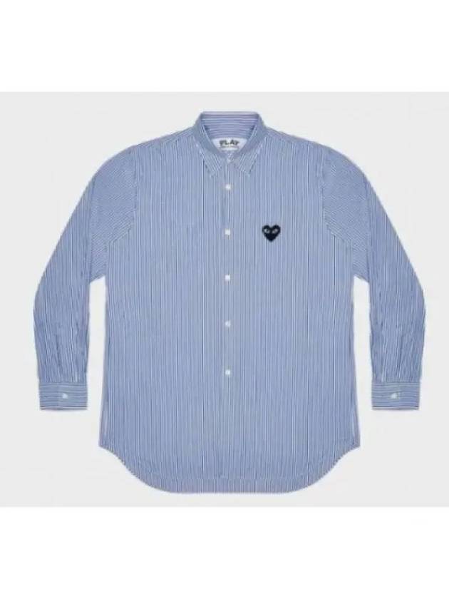 Wappen Stripe Shirt Blue - COMME DES GARCONS - BALAAN 2