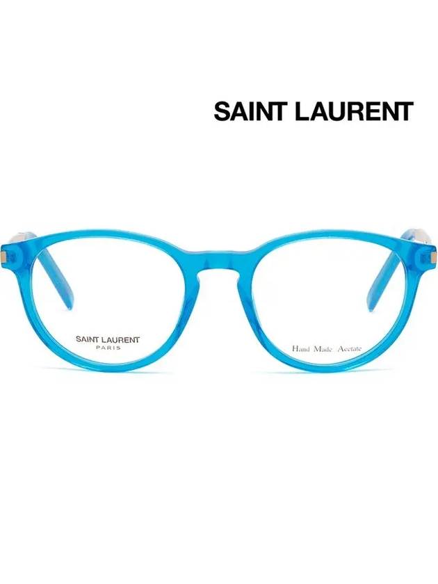 Eyewear Metal Eyeglasses Blue - SAINT LAURENT - BALAAN 4