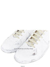 Replica Painted Leather Low Top Sneakers White - MAISON MARGIELA - BALAAN 8