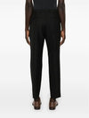 Wool blend straight pants black - GUCCI - BALAAN 9