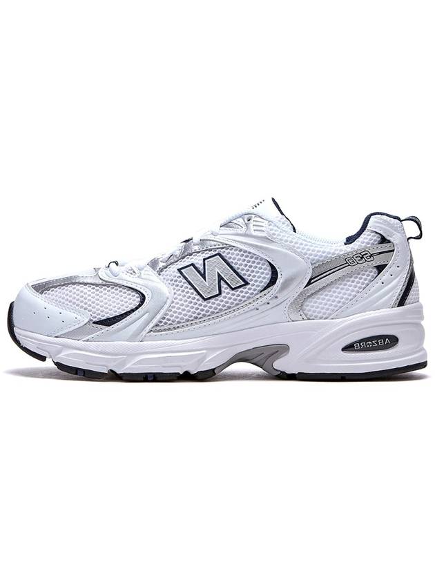 530 Retro Running Low Top Sneakers Navy White - NEW BALANCE - BALAAN 4