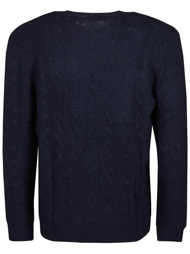 Embroid Logo Cable Knit Top Navy - POLO RALPH LAUREN - BALAAN 3