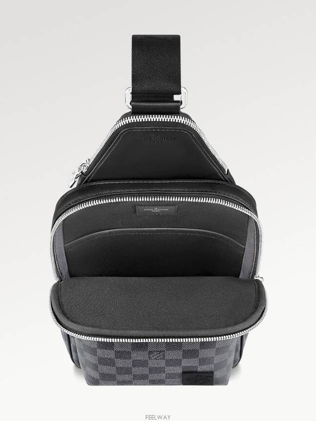 Avenue Leather Sling Bag Grey - LOUIS VUITTON - BALAAN 4