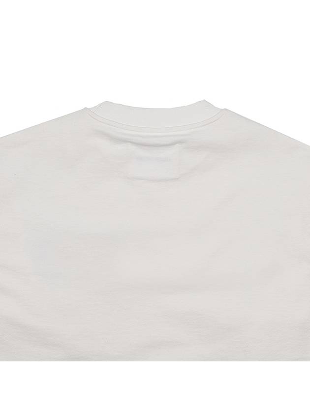 Logo Print Cotton Sweatshirt White - JIL SANDER - BALAAN 8