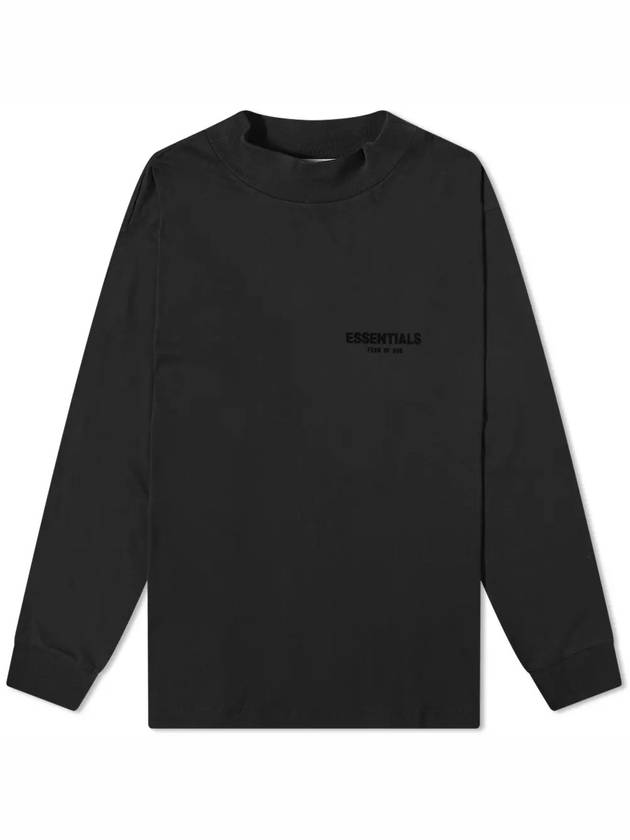 Logo Long Sleeve T-Shirt Black - FEAR OF GOD ESSENTIALS - BALAAN 3