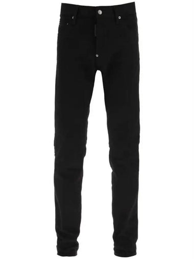 Men's Ceresio 9 Matte Lettering Cool Guy Jeans Black - DSQUARED2 - BALAAN 1