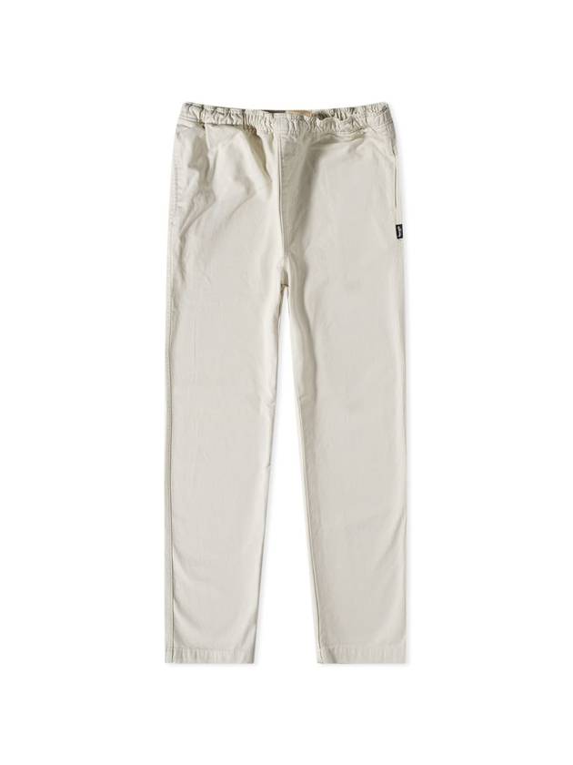 Beach Brushed Cotton Straight Pants Bone - STUSSY - BALAAN 1