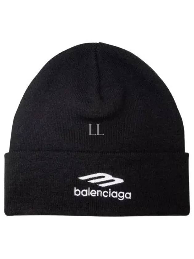 Sports Icon Knit Beanie Black - BALENCIAGA - BALAAN 2