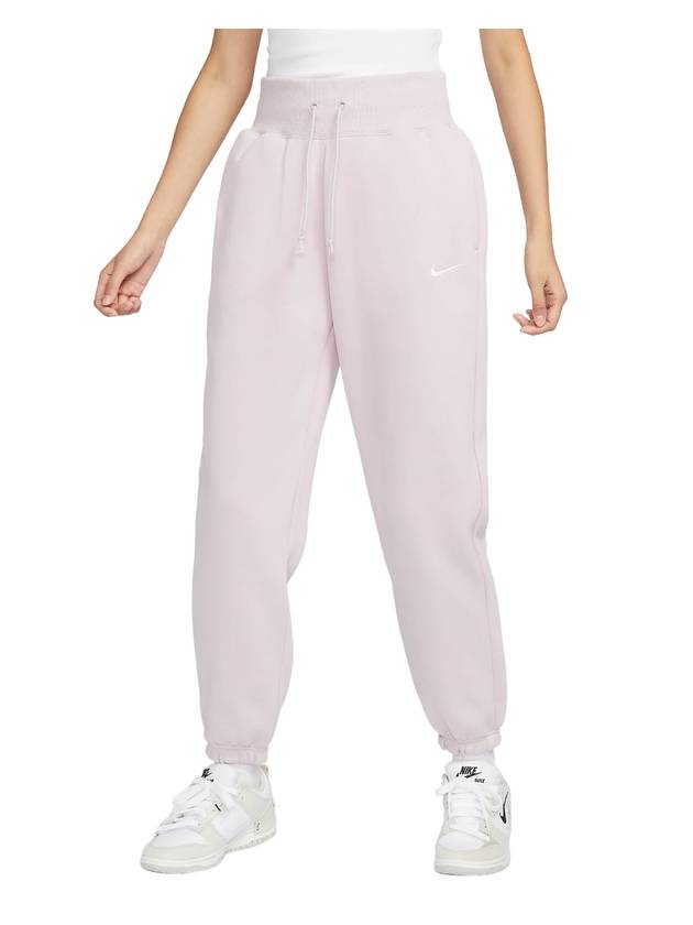 Phoenix Fleece High Waist Track Pants Platinum Violet - NIKE - BALAAN 1