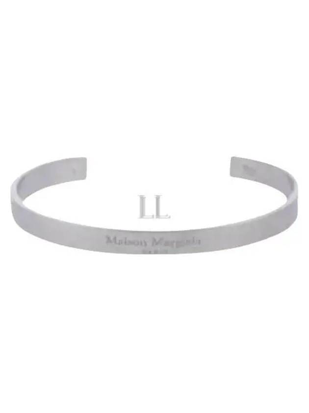 Engraved Logo Cuff Bracelet Silver - MAISON MARGIELA - BALAAN 2