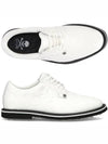 Debossed Skull Galliventer Leather Spike Shoes White - G/FORE - BALAAN 2