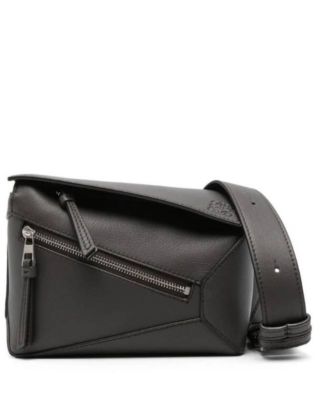 Puzzle Mini Calfskin Belt Bag Dark Grey - LOEWE - BALAAN 1