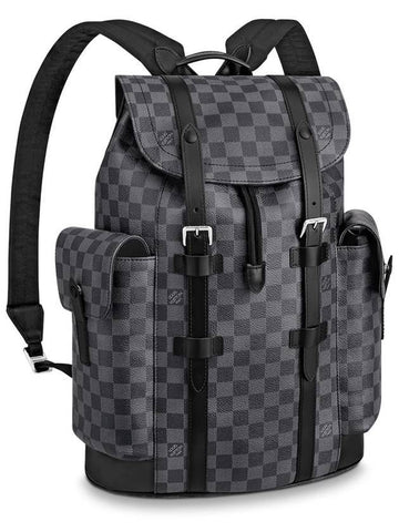 Christopher MM Damier Backpack Grey - LOUIS VUITTON - BALAAN 1