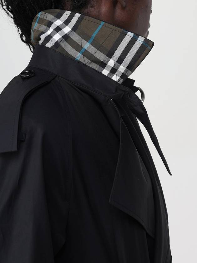 Gabardine Trench  Coat Black - BURBERRY - BALAAN 6