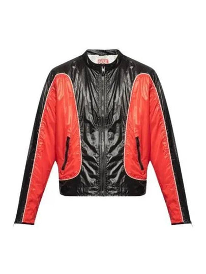 J Clay Shiny Ripstop Biker Jacket Black Red - DIESEL - BALAAN 2