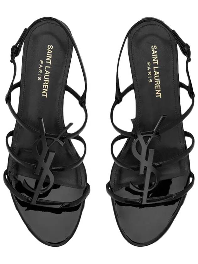 Women's Cassandra Open Sandals Black - SAINT LAURENT - BALAAN 2