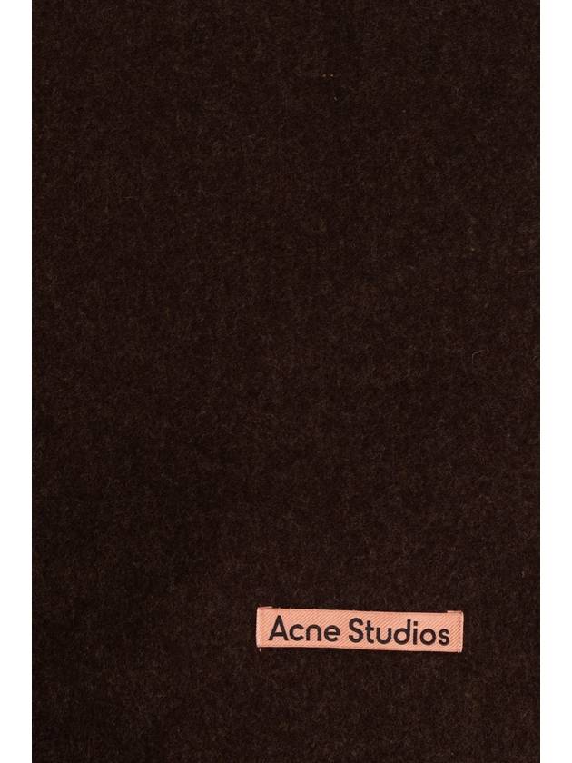 Acne Muffler Scarf Oversized Dark Brown Unisex CA0209 - ACNE STUDIOS - BALAAN 4