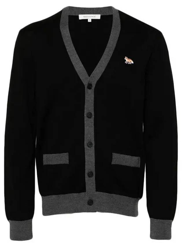 Baby Fox Patch Regular Cardigan Black - MAISON KITSUNE - BALAAN 5