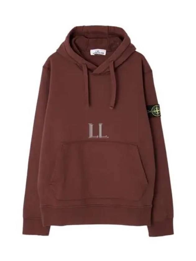 Signature Logo Patch Hoodie Chestnut Brown - STONE ISLAND - BALAAN 2