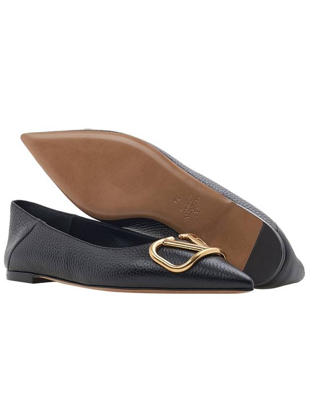 Women's V Logo Flats Black - VALENTINO - BALAAN 6