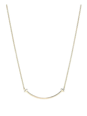 T Smile Small Necklace Gold - TIFFANY & CO. - BALAAN 1