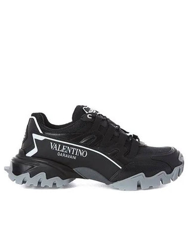 Climbers Low-Top Sneakers Black - VALENTINO - BALAAN 1