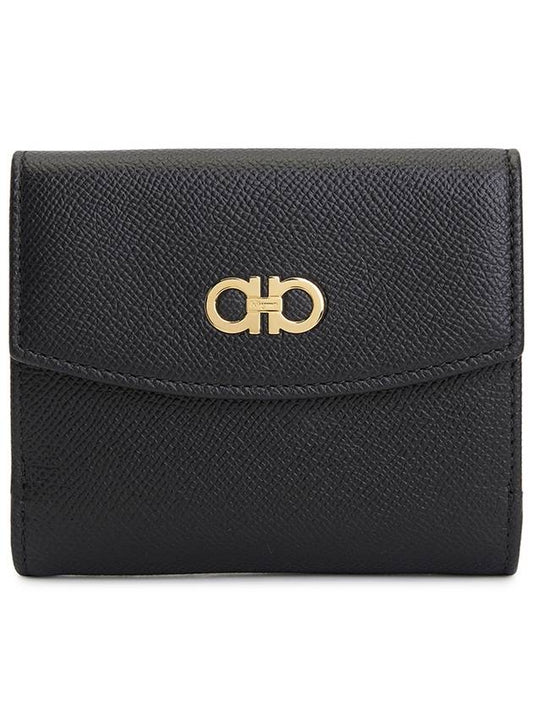 Ferragamo Gancini Women s Bicycle Wallet 22 O002 NERO 0737298 - SALVATORE FERRAGAMO - BALAAN 1