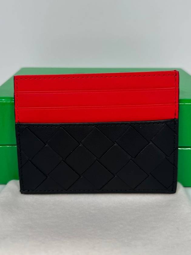 Intrecciato two tone card wallet - BOTTEGA VENETA - BALAAN 3