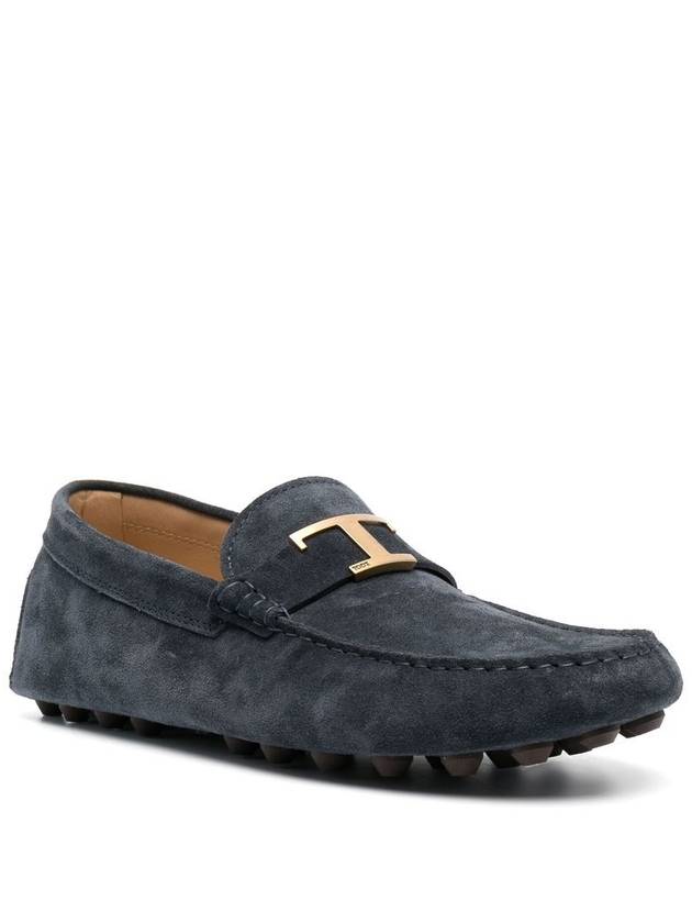 Timeless Gommino Suede Driving Shoes Navy - TOD'S - BALAAN 3