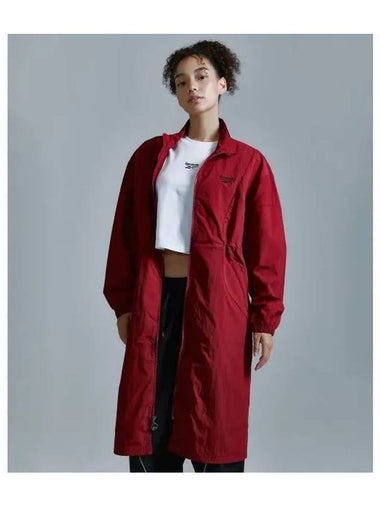 Ripstop Trench Coat Women Red - REEBOK - BALAAN 1