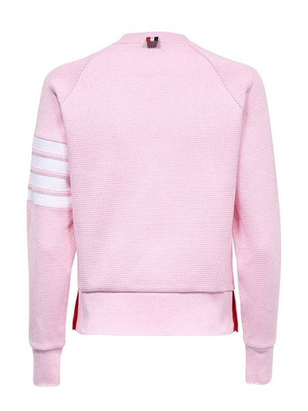 Women's Diagonal Wappen Crew Neck Sweatshirt Pink - THOM BROWNE - BALAAN 4