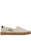 canvas embroidery espadrilles beige - SAINT LAURENT - BALAAN 2