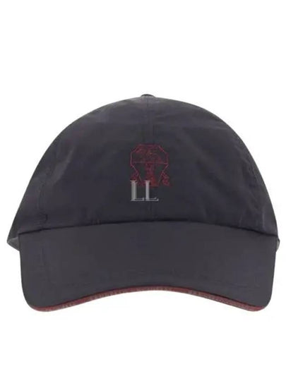 Embroidered Logo Curved Peak Ball Cap Navy - BRUNELLO CUCINELLI - BALAAN 2